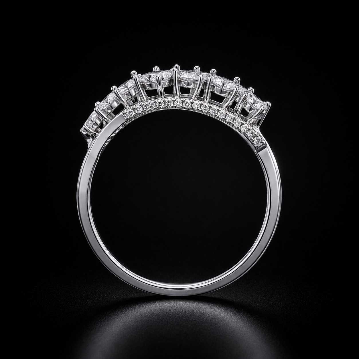 Serenelle Natural Diamond Open-Wrap Ring