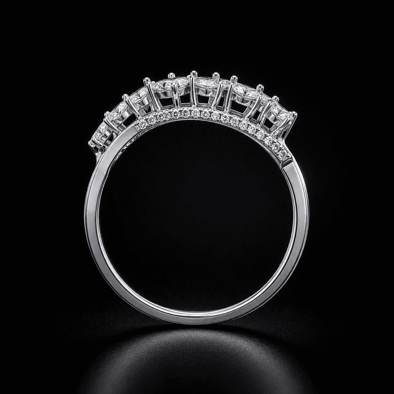 Serenelle Natural Diamond Open-Wrap Ring