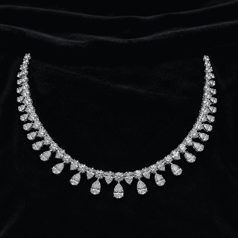 Celeste Pear Diamond Necklace
