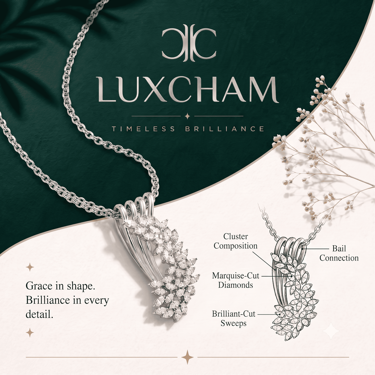 LUXCHAM Natural Diamond Jewellery