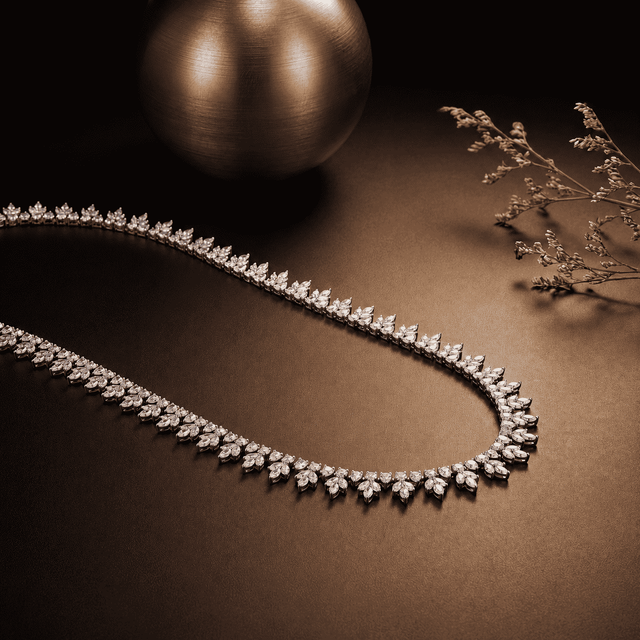 Vigne Royale Diamond Vine Necklace