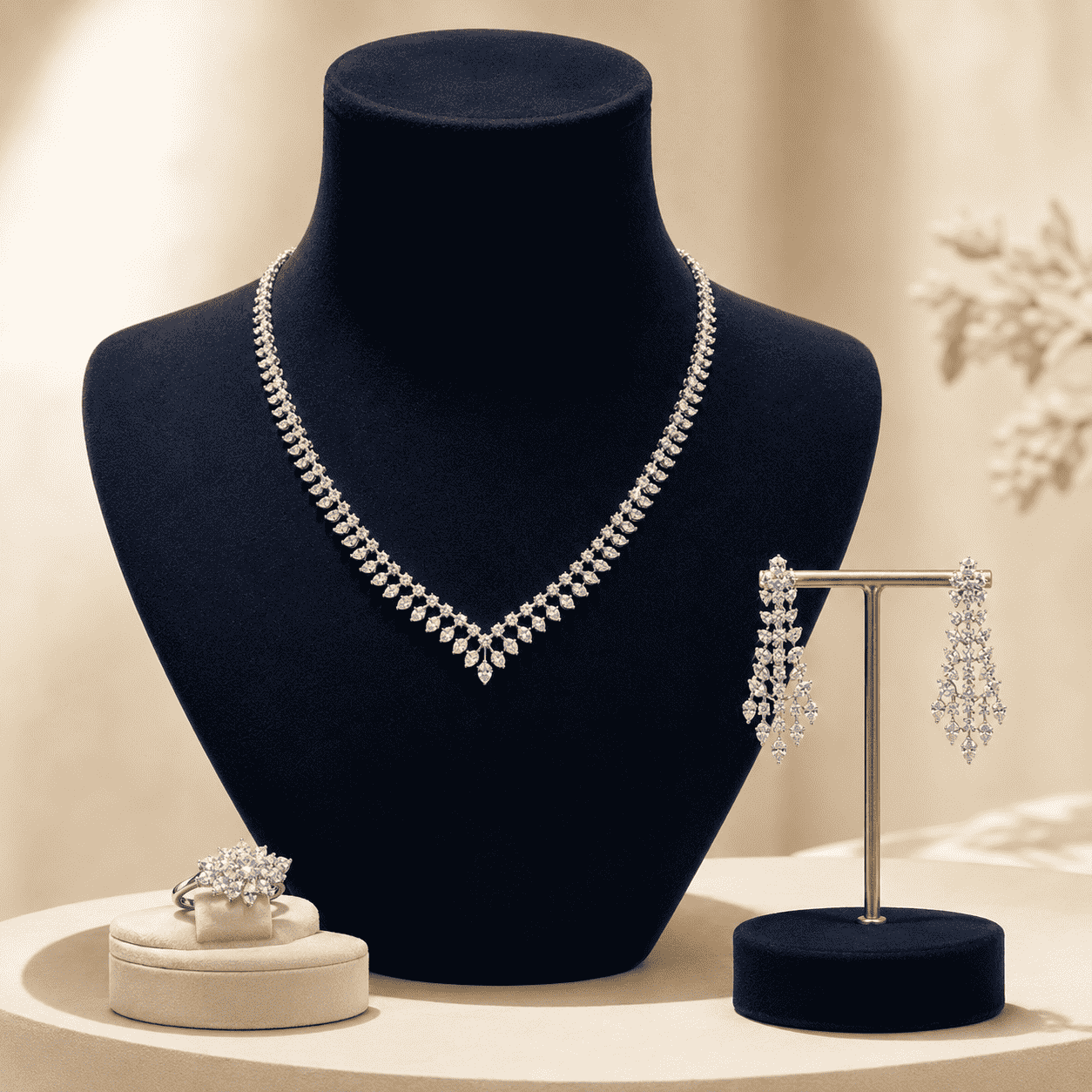Moonlit Blossom Necklace Set