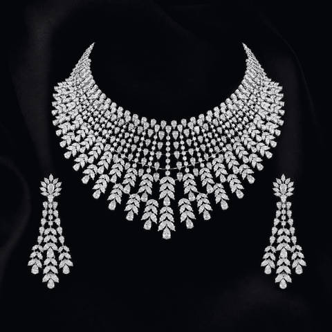 SHAAHI Sovereign Cascade Necklace Set