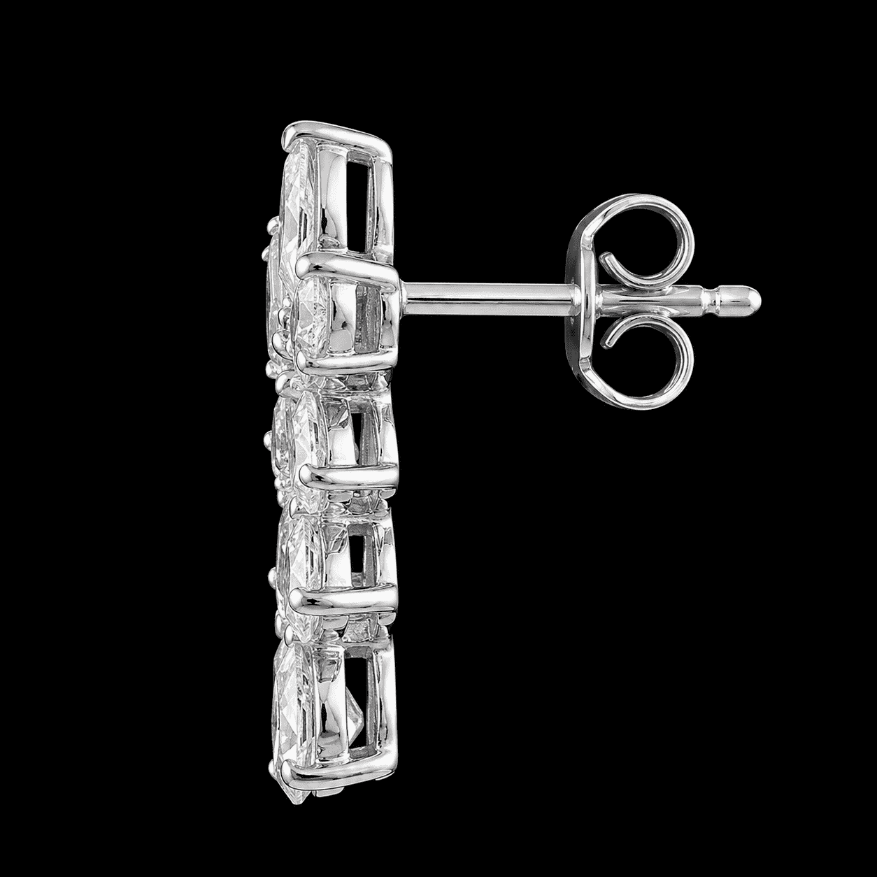 Shaahi Zehra Natural Diamond Floral Drop Earrings