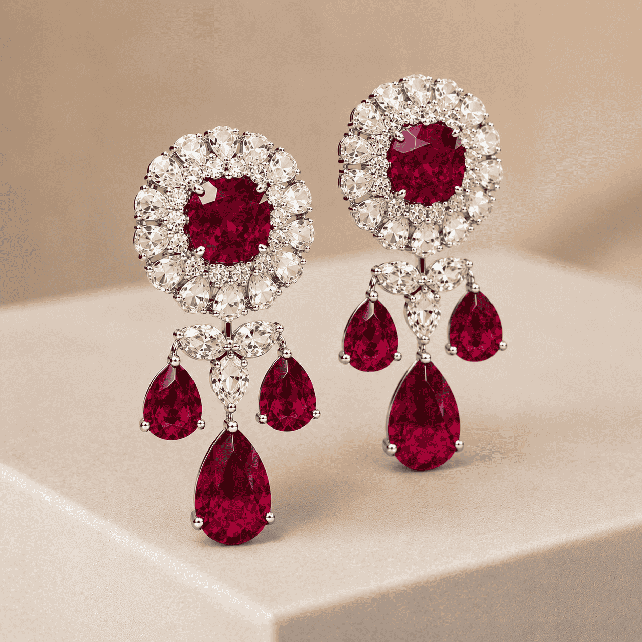 SHAAHI Zareen Ruby Earrings