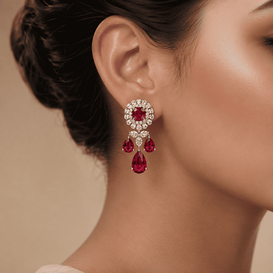 SHAAHI Zareen Ruby Earrings