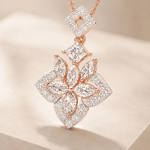 Shaahi Regal Fleur Pendant