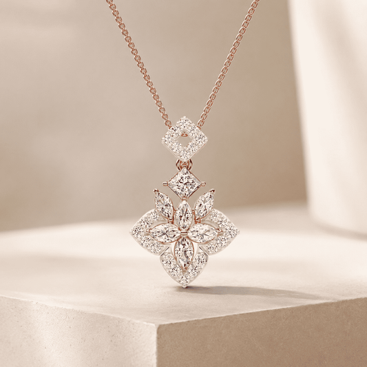 Shaahi Regal Fleur Pendant