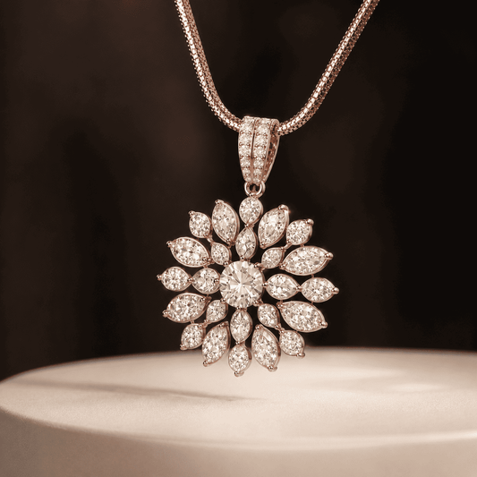 Shaahi Rosette Pendant