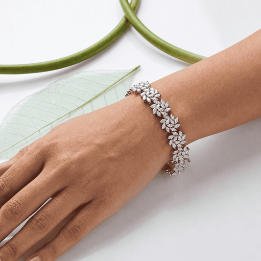 Blossom Natural Diamond Floral Bracelet