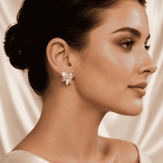 TERRA Golden Petal Earrings