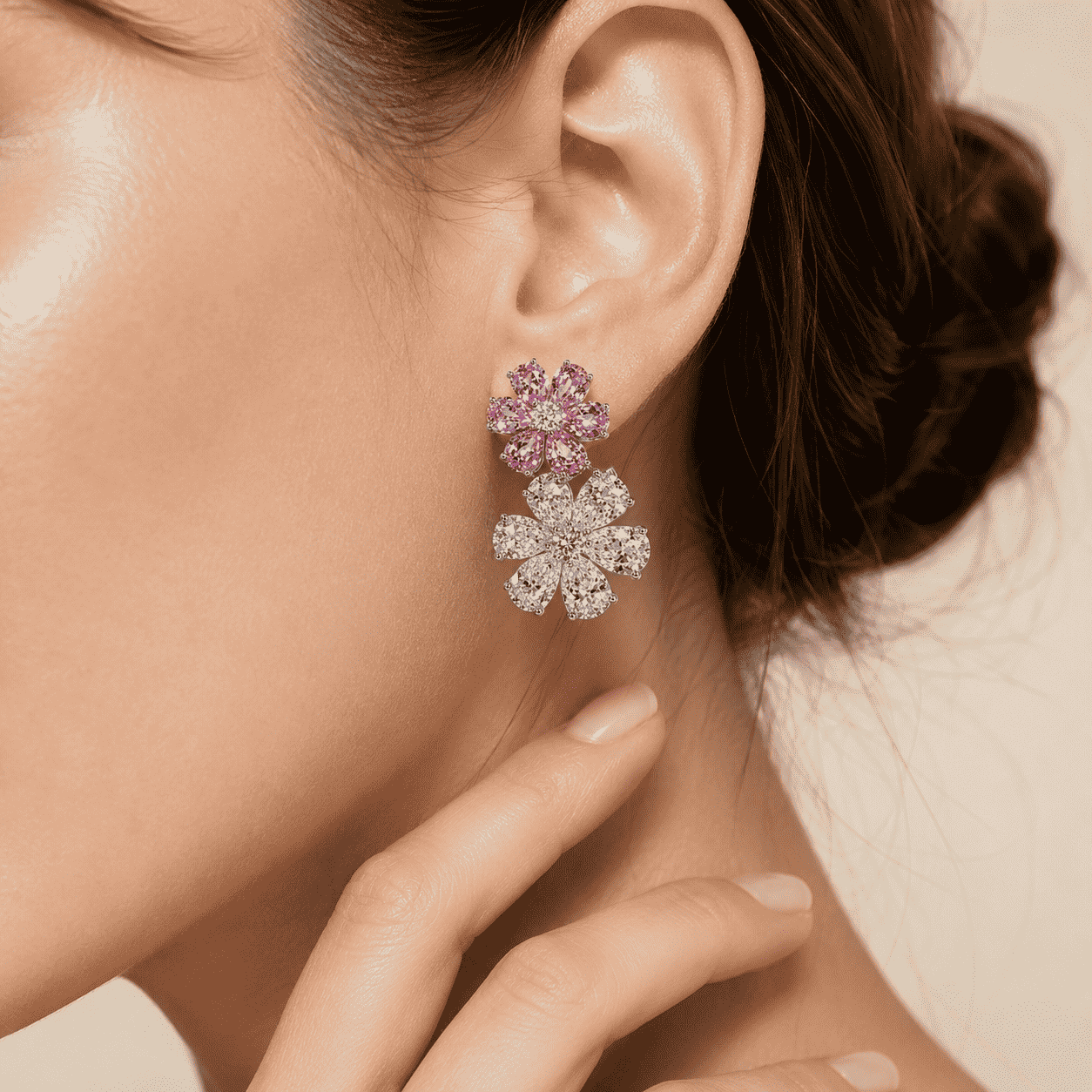 TERRA Rosé Bloom Earrings