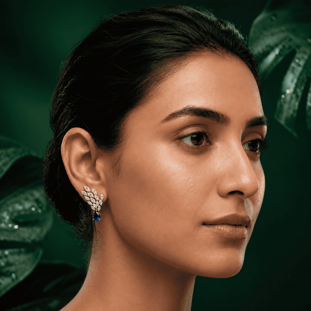 Sapphire Bloom Earrings