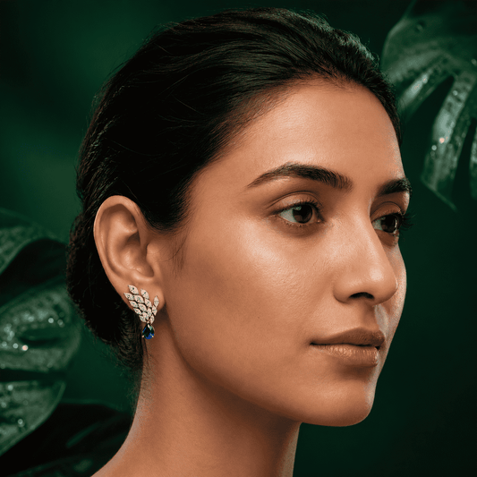 Sapphire Bloom Earrings
