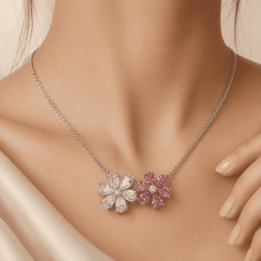 TERRA White & Rosé Bloom Pendant