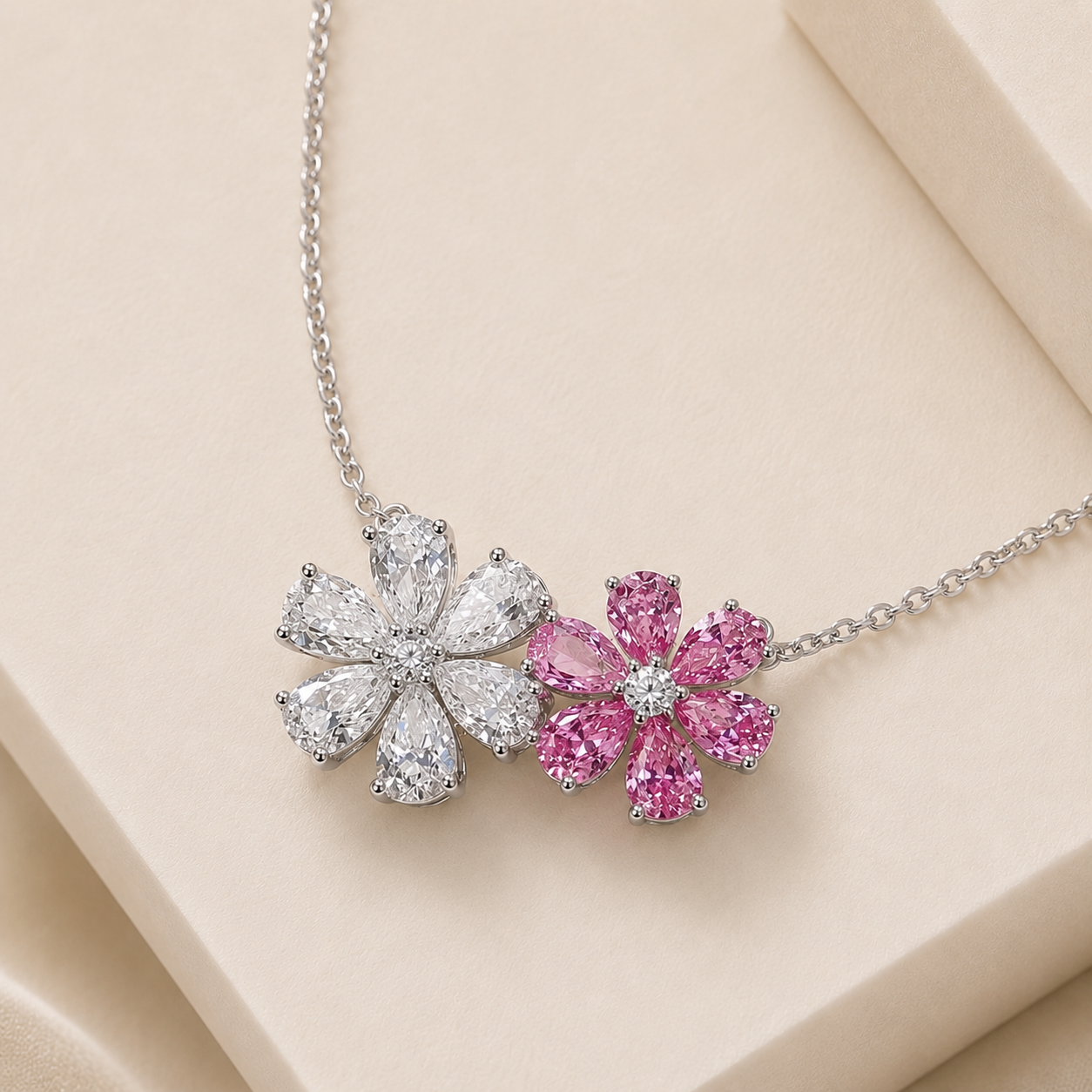 TERRA White & Rosé Bloom Pendant