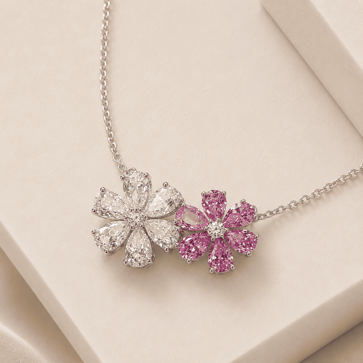 TERRA White & Rosé Bloom Pendant