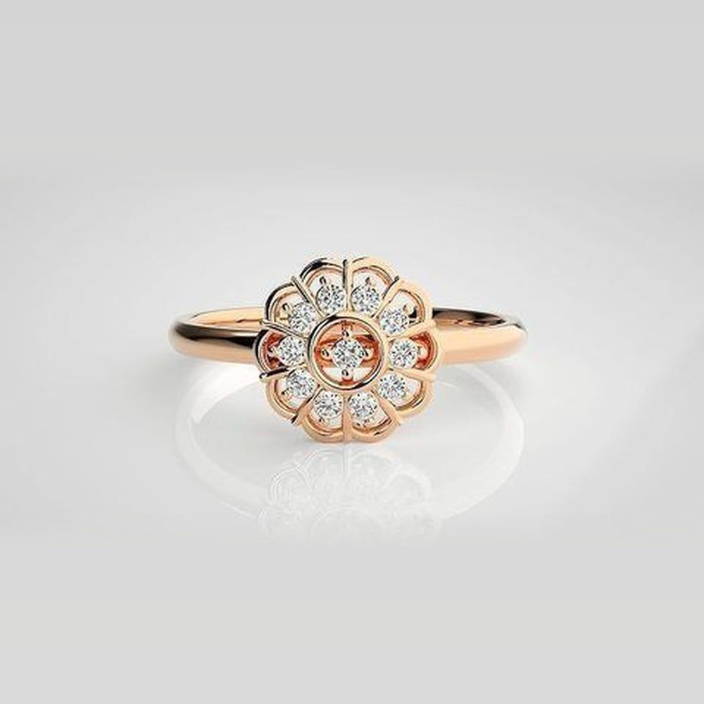 The Astral Chevron Tiara Diamond Ring