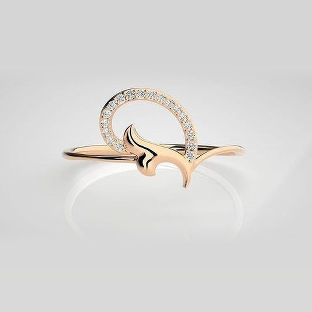 The Astral Modernist Bypass Diamond Ring