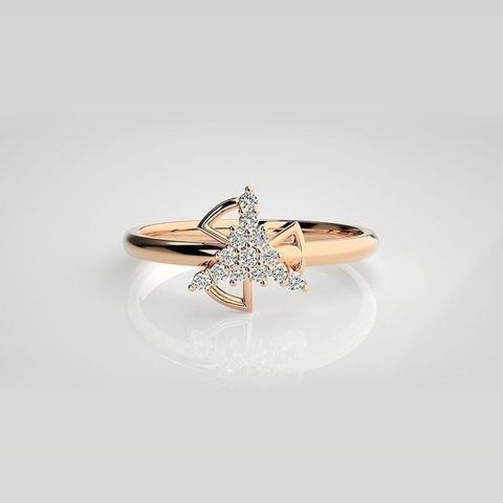The Astral Sunburst Pavé Diamond Ring
