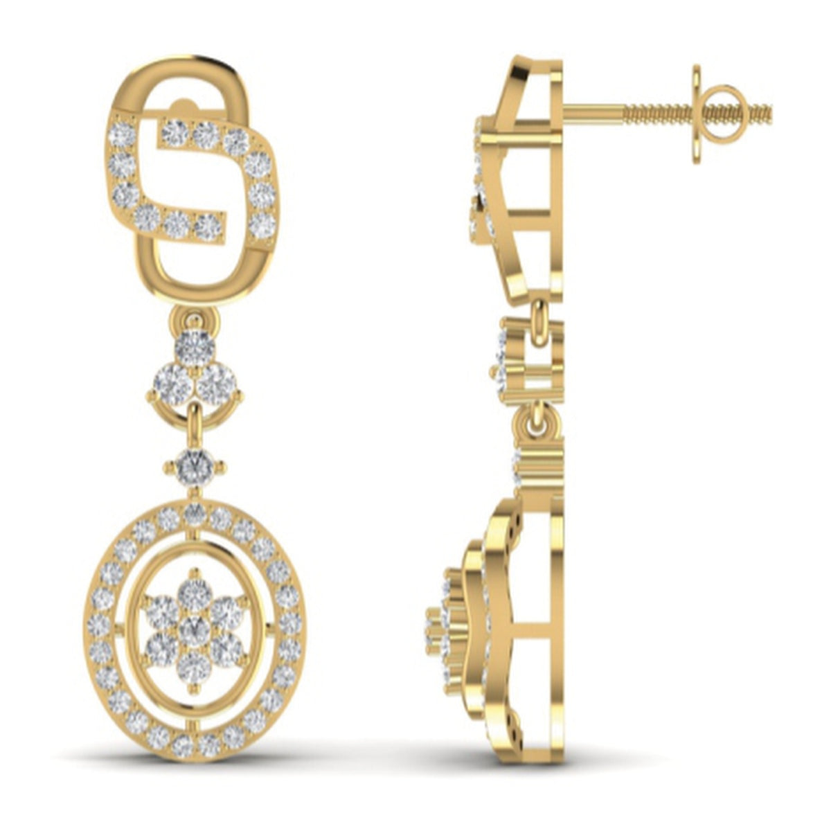The Aura Diamond Chandelier Earrings