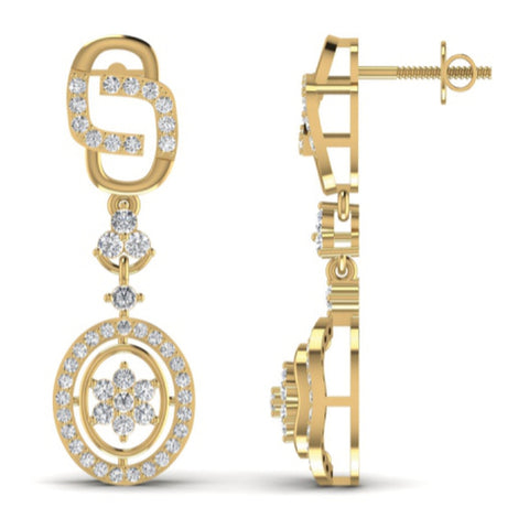 The Aura Diamond Chandelier Earrings