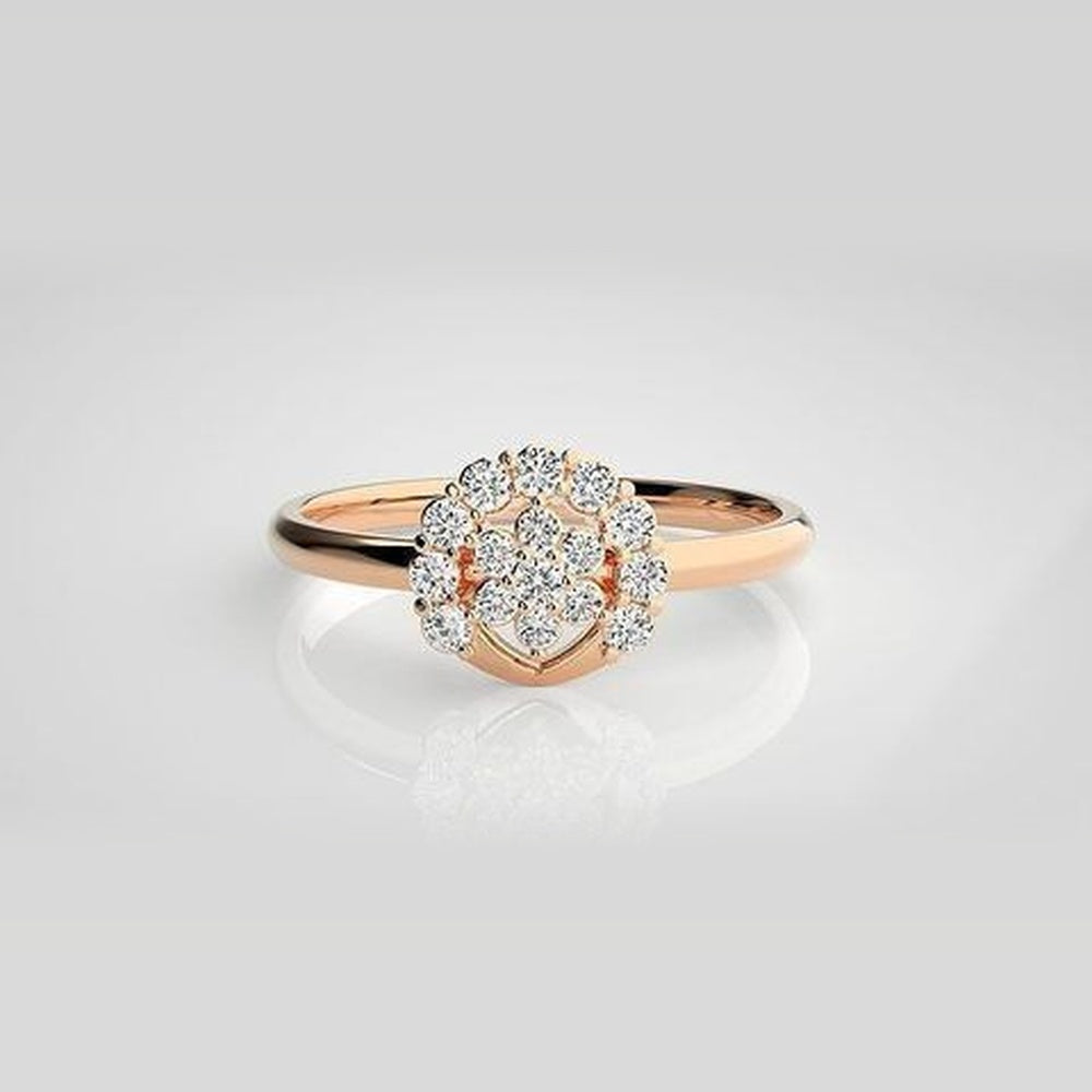 The Aurelia Crossroads Pavé Diamond Ring