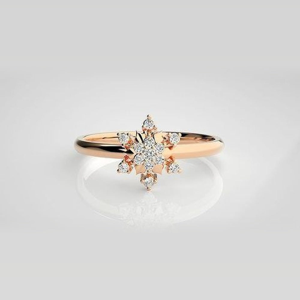 The Aurelia Dancing Flame Diamond Ring