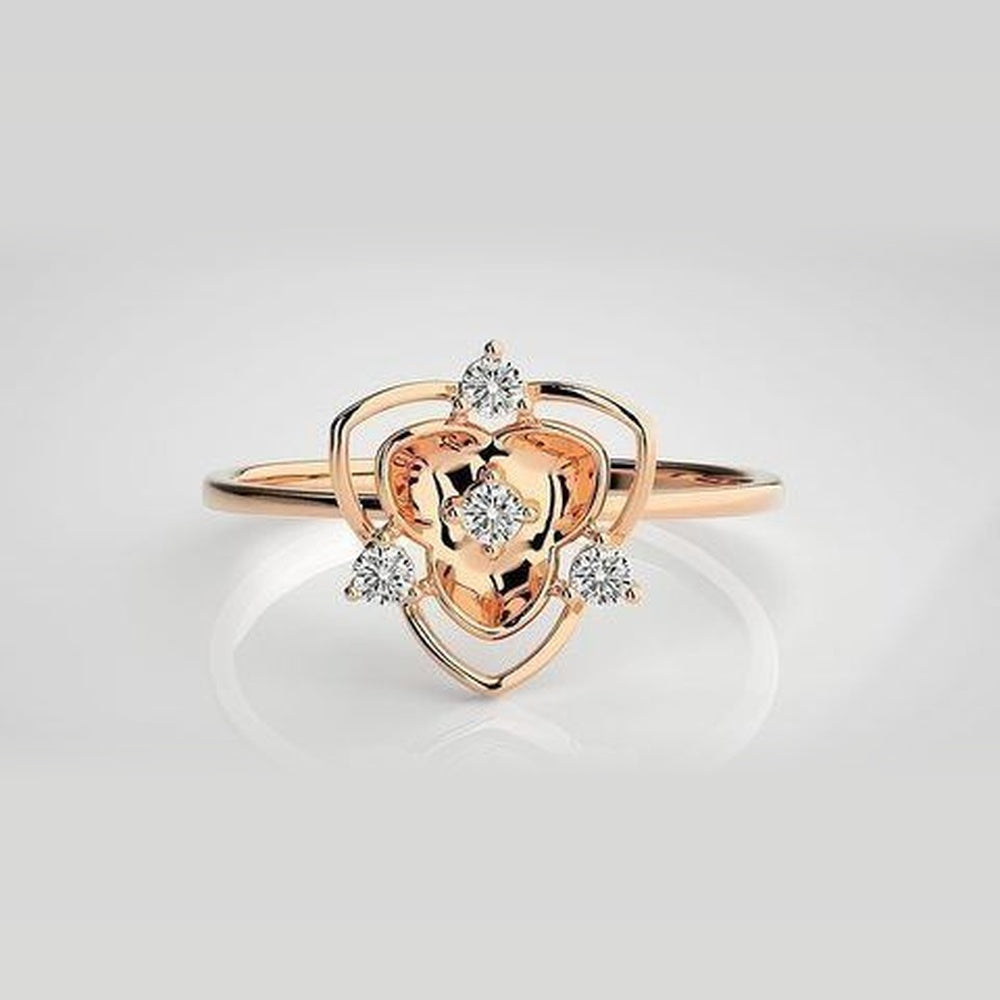 The Aurelia Entwined Helix Diamond Ring