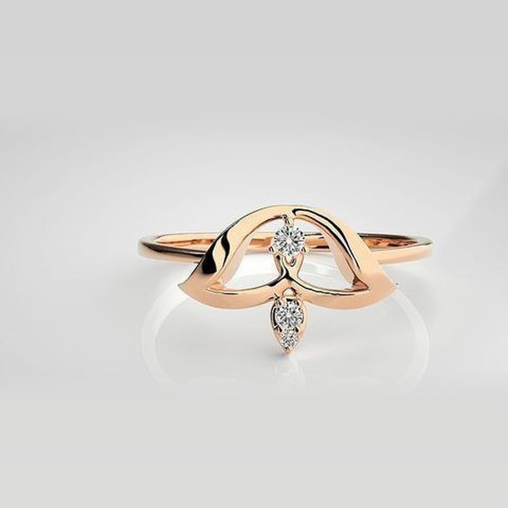 The Aurelia Ethereal Knot Diamond Ring