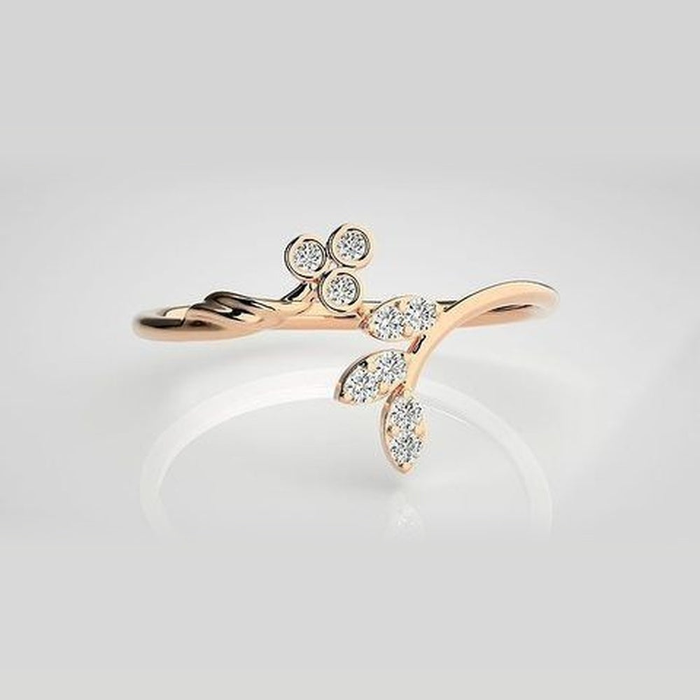 The Aurelia Lattice Arch Diamond Ring