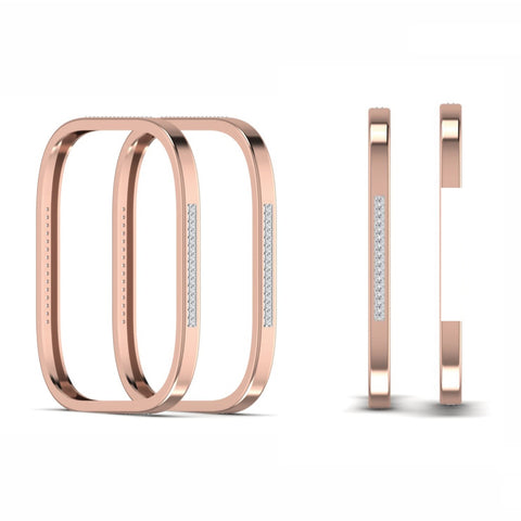 The Bloom Ruby & Diamond Designer Bangle