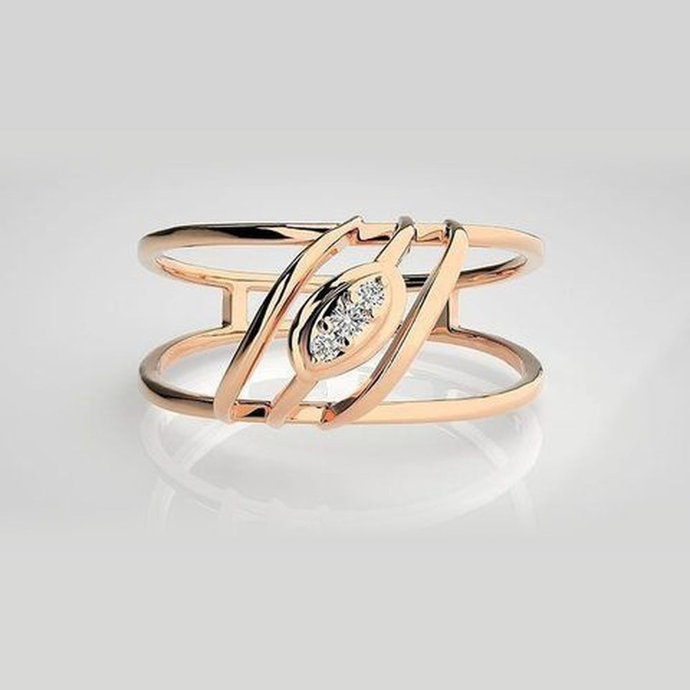 The Celeste Crescent Glow Diamond Ring