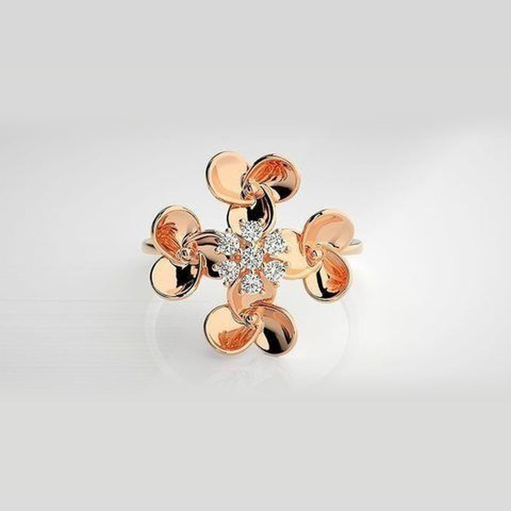 The Celeste Dewdrop Cluster Diamond Ring