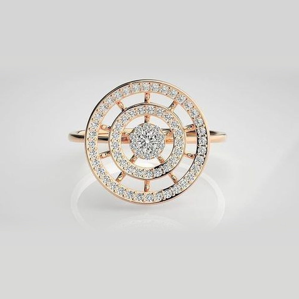 The Celeste Ethereal Knot Diamond Ring