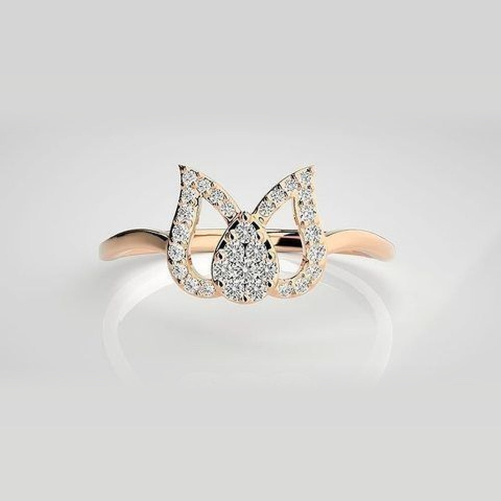 The Celeste Floating Halo Diamond Ring