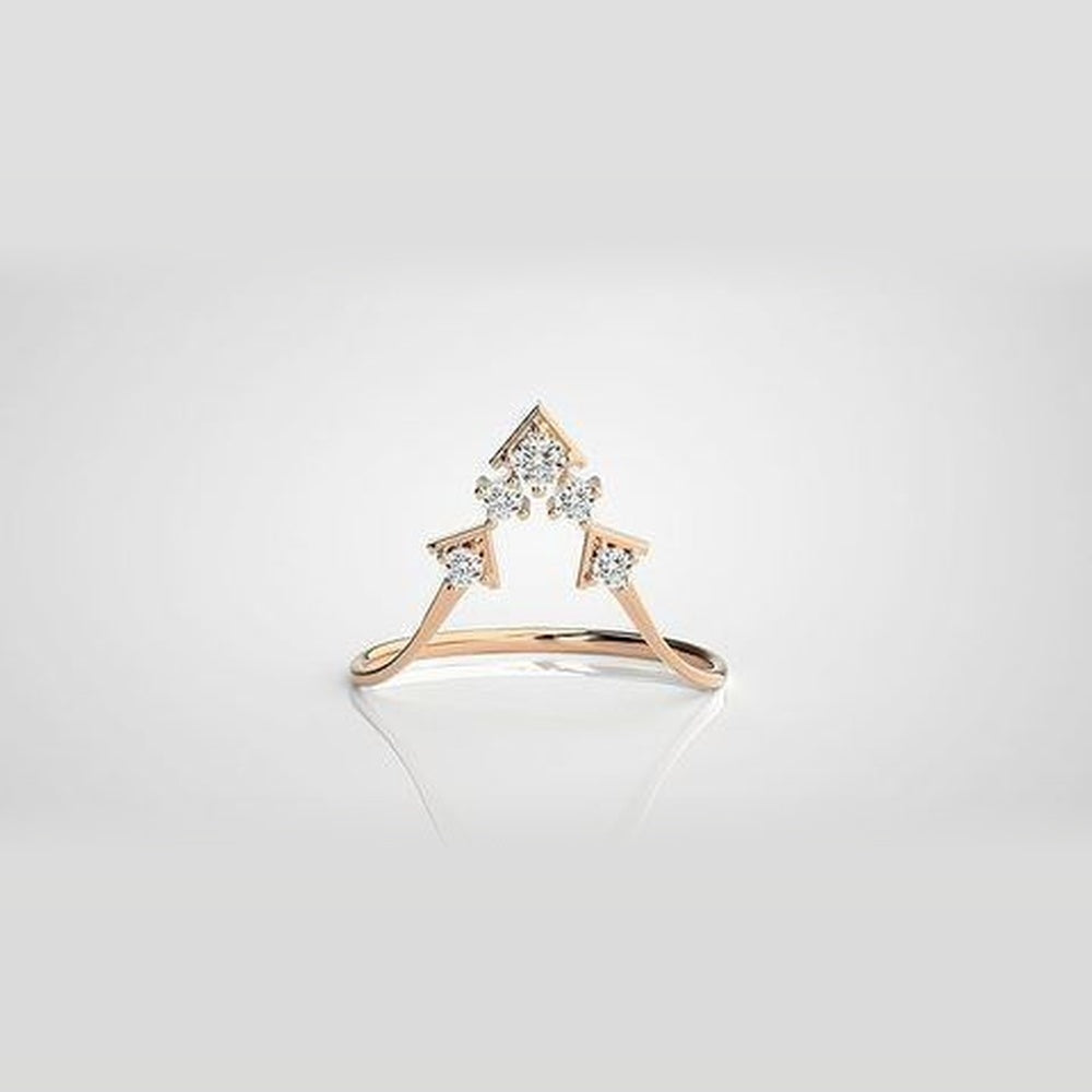 The Celeste Harmonie Crown Diamond Ring