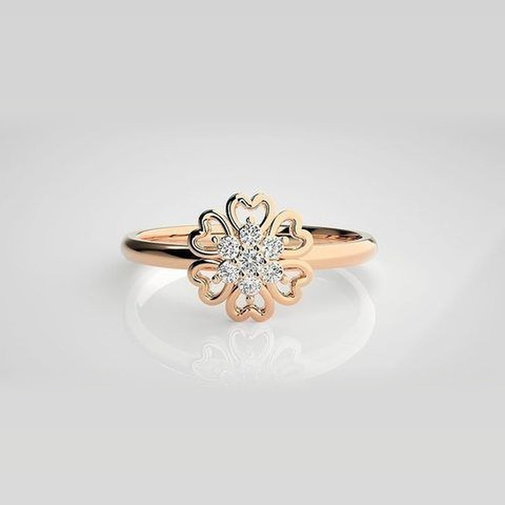 The Celeste Petal Bloom Diamond Ring