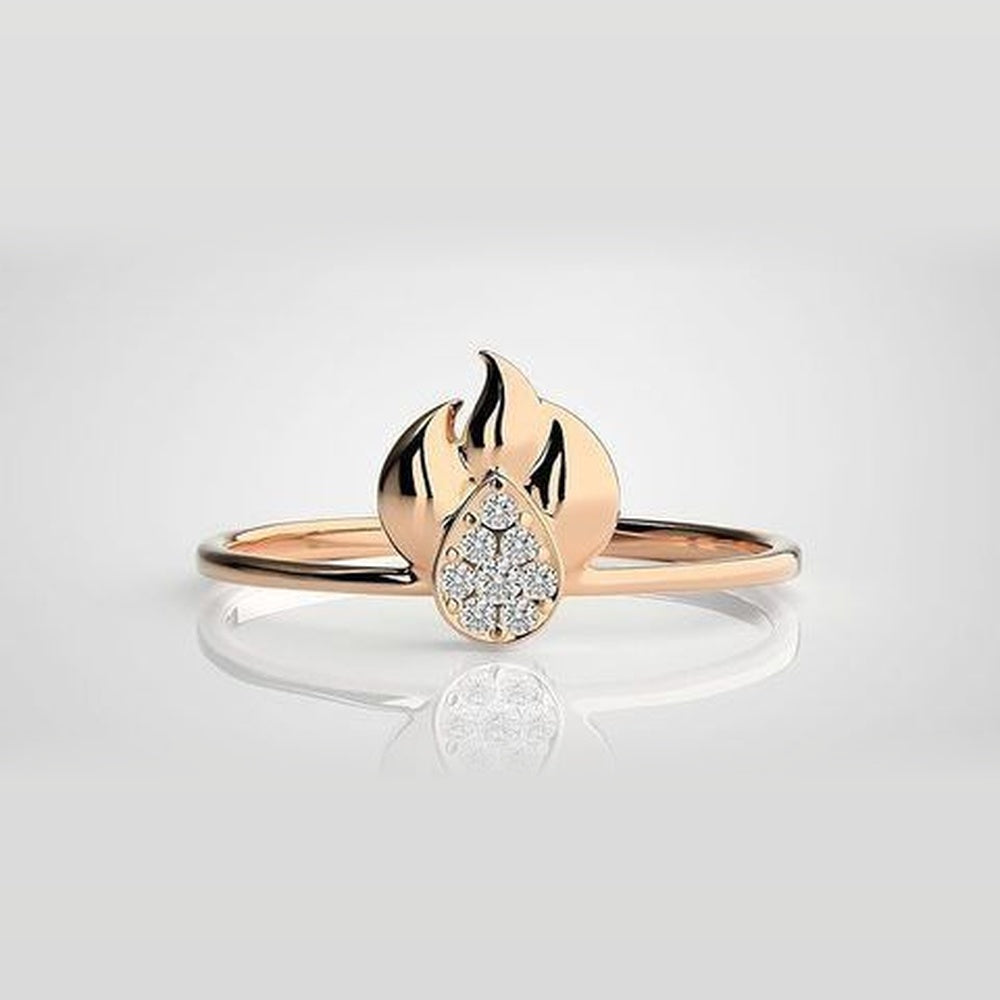 The Celeste Sleek Split-Shank Diamond Ring