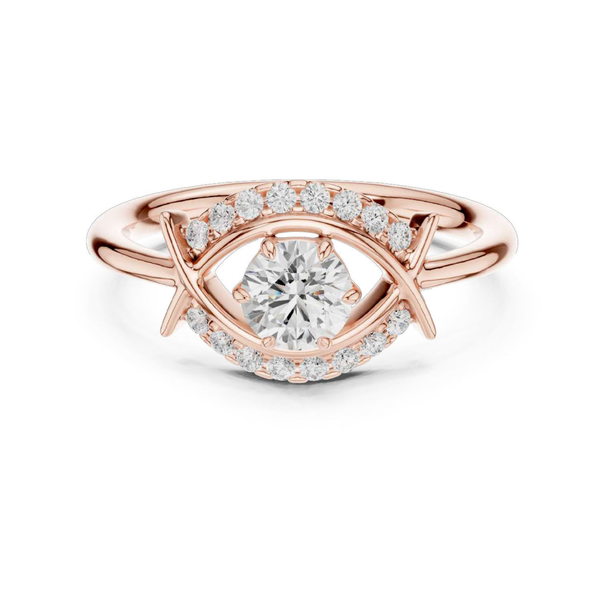 The Celeste Sunburst Halo Diamond Ring
