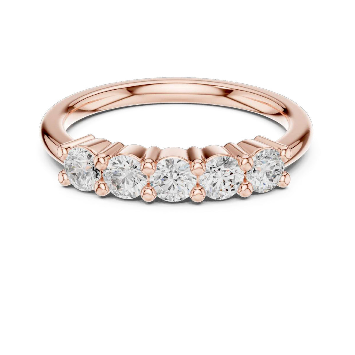 The Celeste Tapered Pavé Diamond Ring