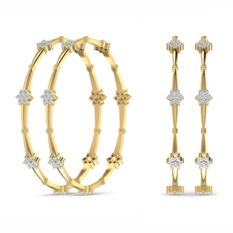 The Coronet Diamond Designer Bangle