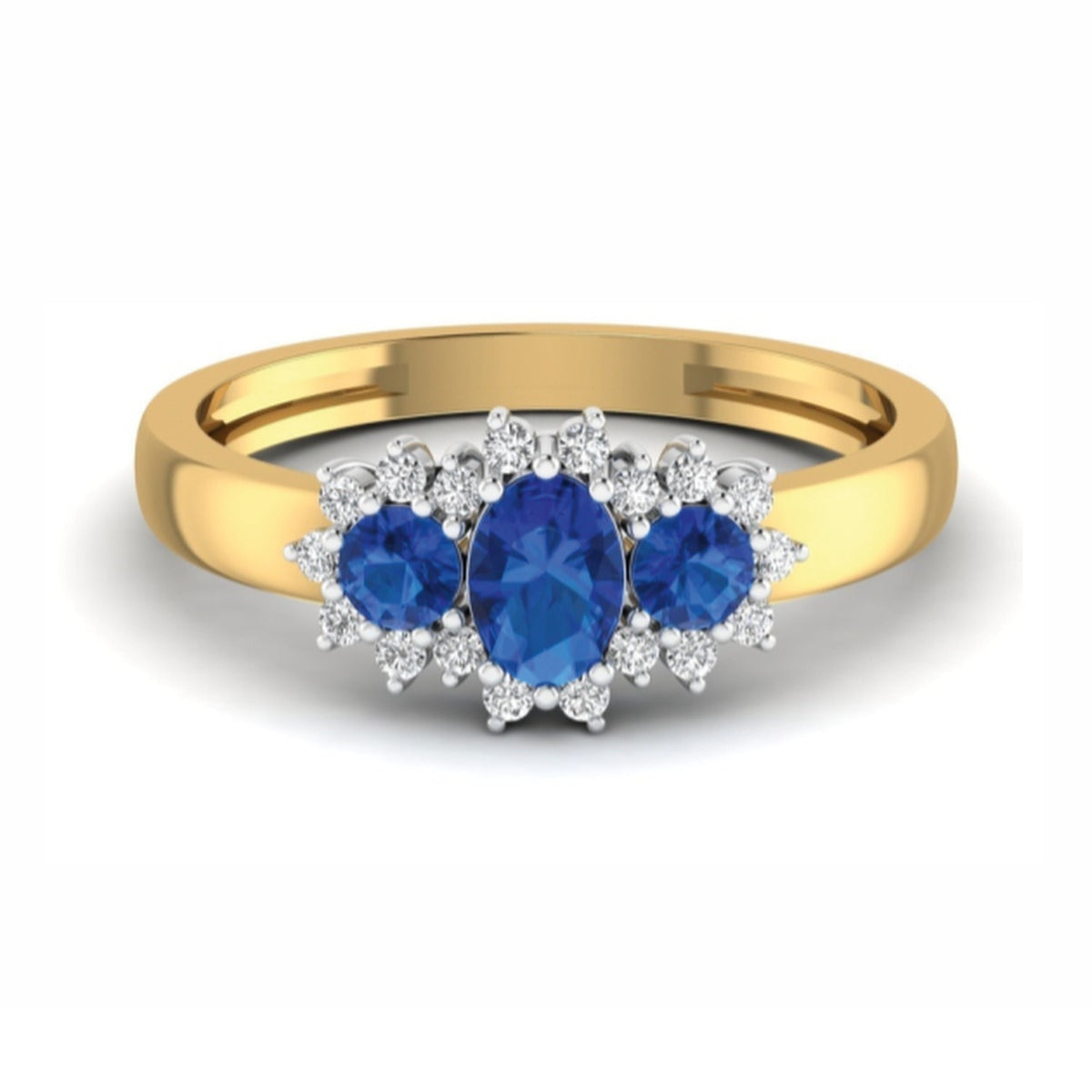 The Duchess Sapphire & Diamond Cocktail Ring