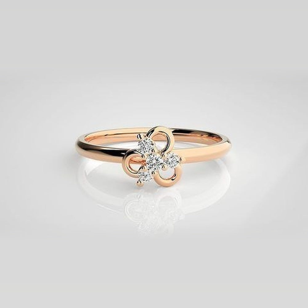 The Elysian Crossroads Pavé Diamond Ring