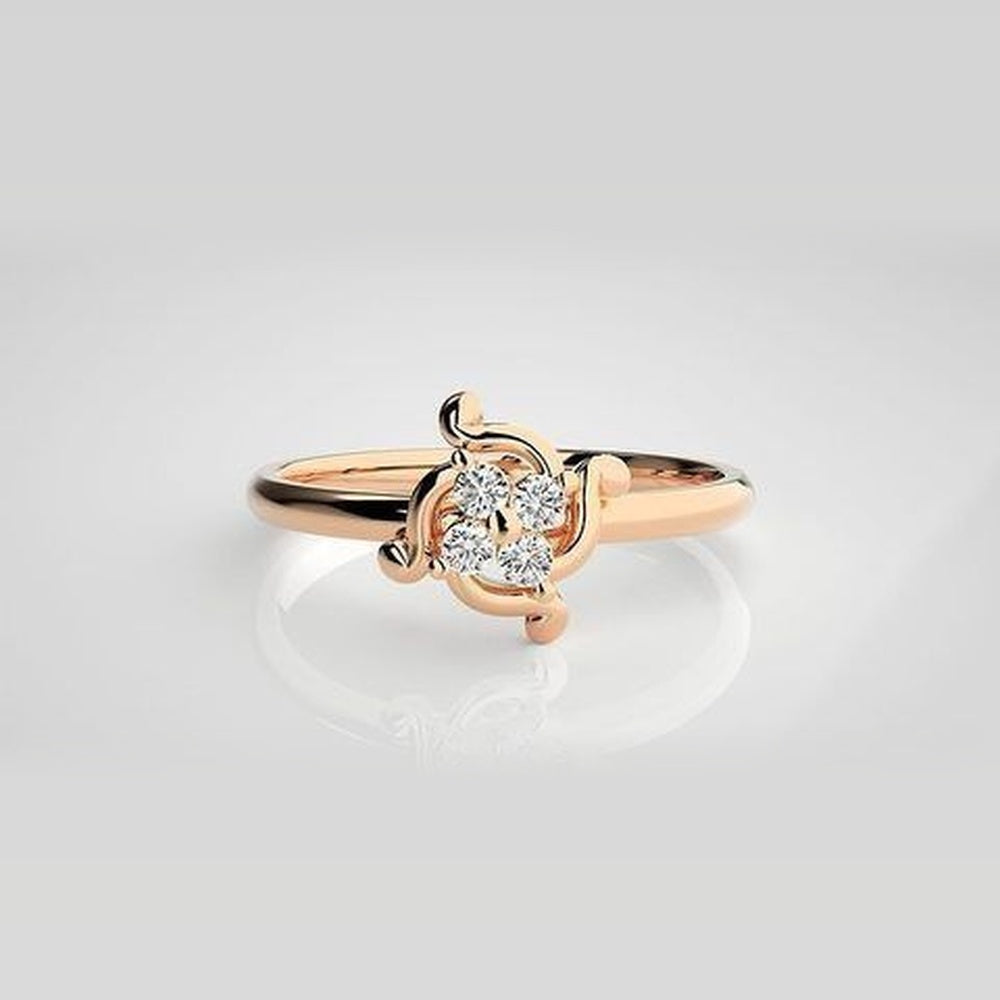 The Elysian Geometric Navette Diamond Ring