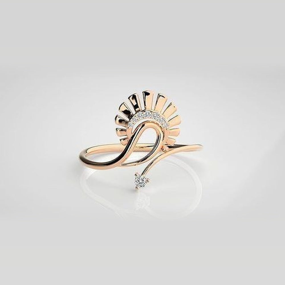 The Elysian Serpentine Grace Diamond Ring