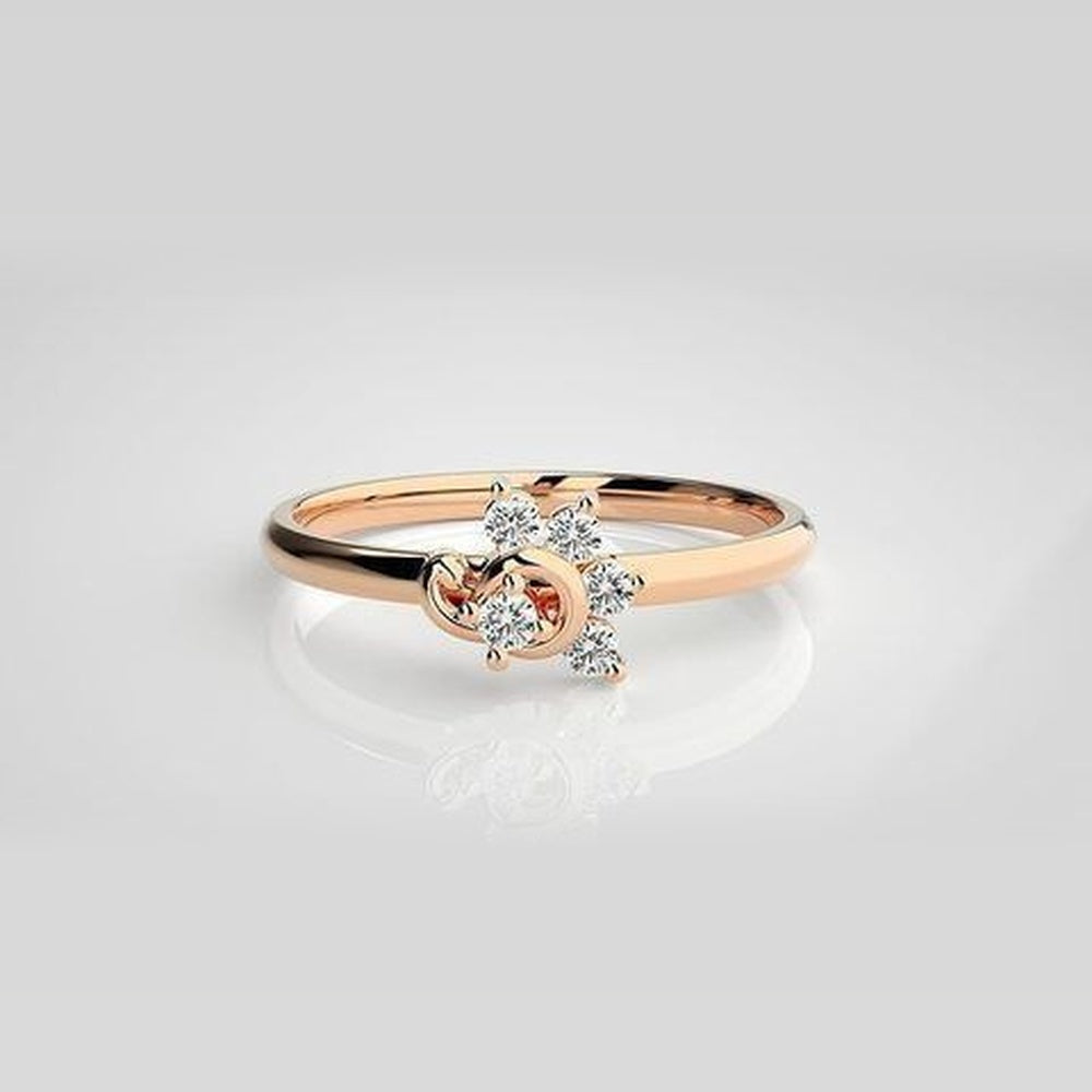 The Elysian Sweetheart Arc Diamond Ring
