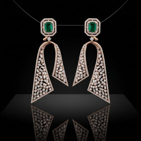 The Emerald Arc Horizon Statement Earrings