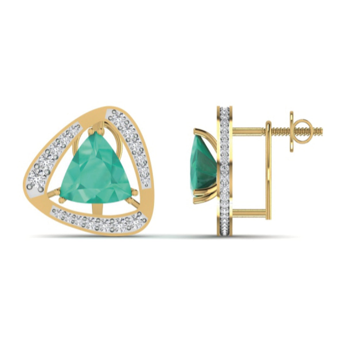 The Eternity Emerald & Diamond Chandelier Earrings