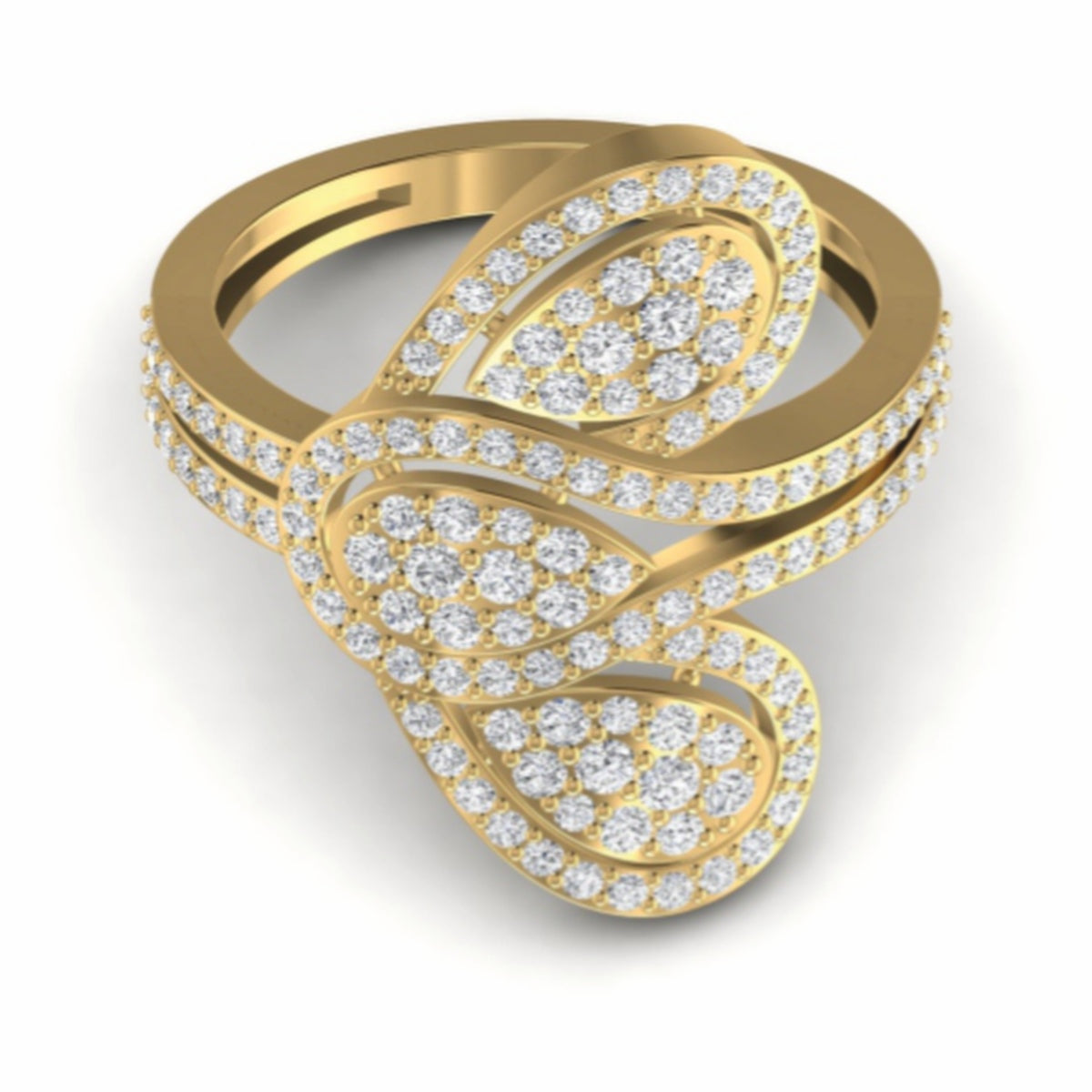 The Ethereal Diamond Cocktail Ring 2
